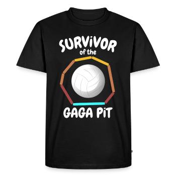 Dictons de Gaga Ball - T-shirt Premium bio Homme - noir - Devant - Nico (187cm)