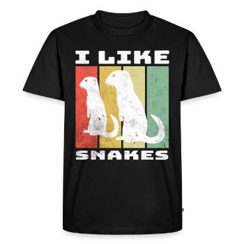 Meerkat Sayings - Men's Premium Organic T-Shirt - black - Front - Nico (187cm)