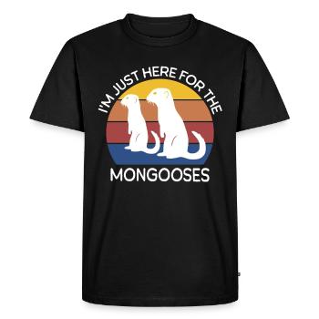 Mongoose Sayings - Men's Premium Organic T-Shirt - black - Front - Nico (187cm)