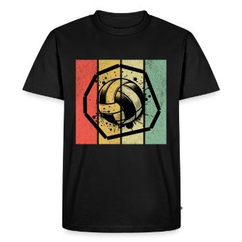 Gaga Ballon Rétro - T-shirt Premium bio Homme - noir - Devant - Nico (187cm)