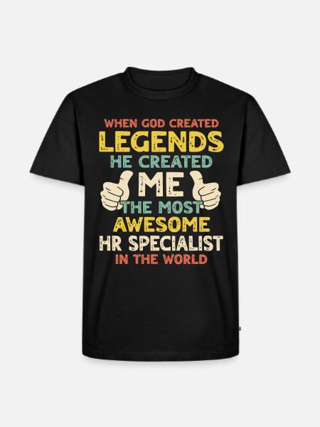 HR Specialist - Men's Premium Organic T-Shirt - black