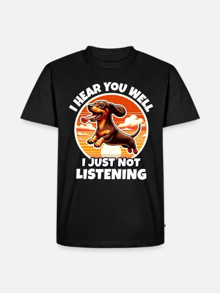 Dachshund Sayings - Men's Premium Organic T-Shirt - black