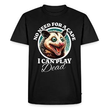 Opossum - T-shirt Premium bio Homme - noir - Devant - Nico (187cm)