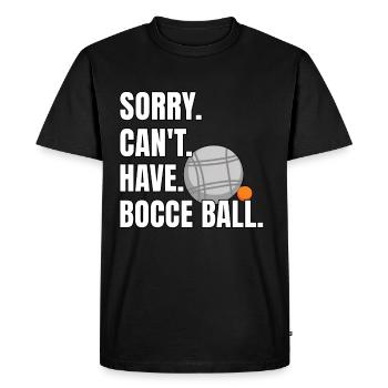 Drôle de dicton de boule de pétanque - T-shirt Premium bio Homme - noir - Devant - Nico (187cm)