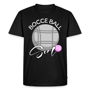 Pétanque Fille - T-shirt Premium bio Homme - noir - Devant - Nico (187cm)