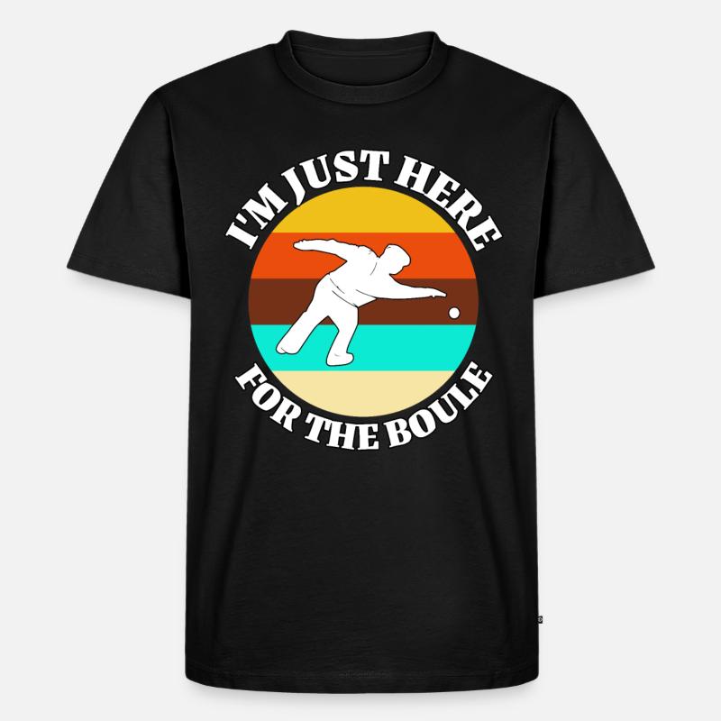 Boule - Männer Premium Bio T-Shirt - Schwarz
