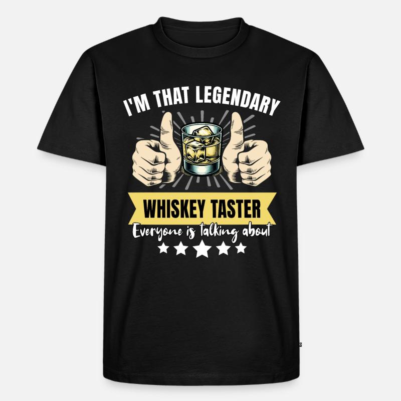 Legendary whiskey drinker - Men's Premium Organic T-Shirt - black
