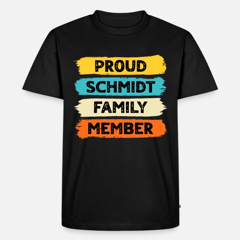 Stolzer Schmidt - Männer Premium Bio T-Shirt - Schwarz