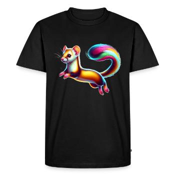Weasel - Men's Premium Organic T-Shirt - black - Front - Nico (187cm)