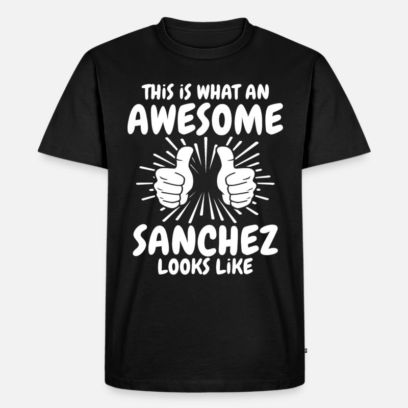 Sanchez - Männer Premium Bio T-Shirt - Schwarz