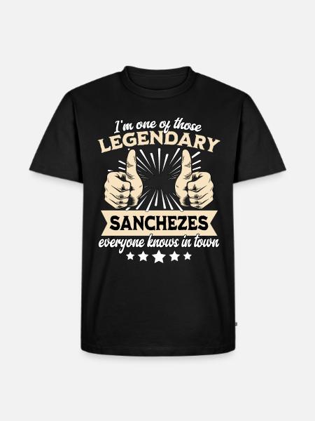 Legendäre Sanchez Legende - Männer Premium Bio T-Shirt - Schwarz