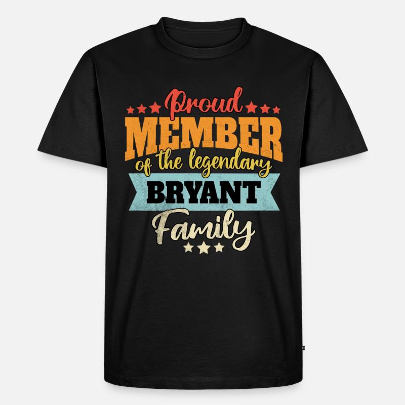 Name Bryant - Männer Premium Bio T-Shirt - Schwarz