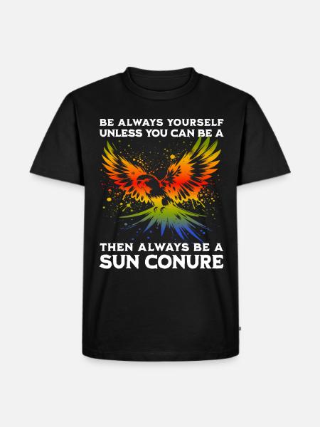 Sun Parakeet Saying - Men's Premium Organic T-Shirt - black