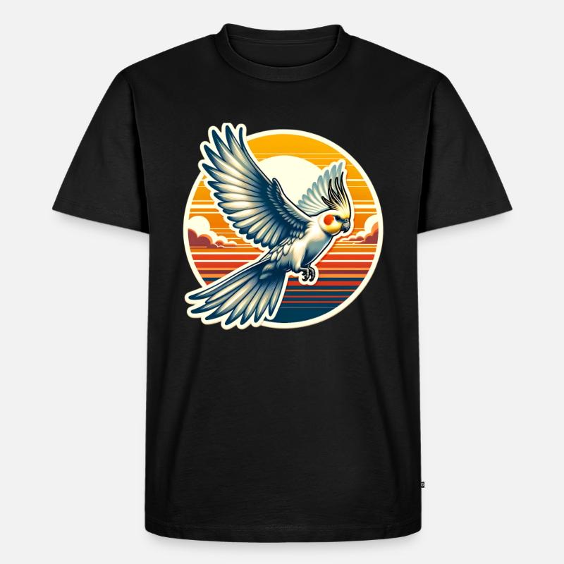 Nymphensittich Spruch - Männer Premium Bio T-Shirt - Schwarz