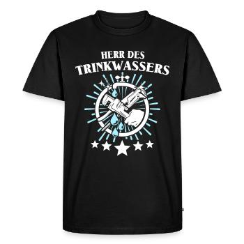 Specialist for Water Master Water Supply Technician - Men's Premium Organic T-Shirt - black - Front - Nico (187cm)