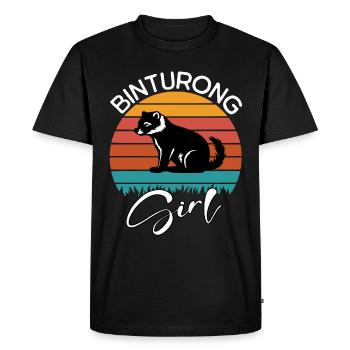 Binturong Fille - T-shirt Premium bio Homme - noir - Devant - Nico (187cm)