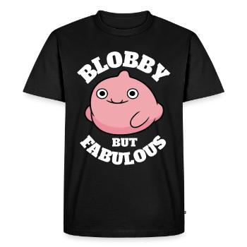 Dictons amusants de Blobfish - T-shirt Premium bio Homme - noir - Devant - Nico (187cm)