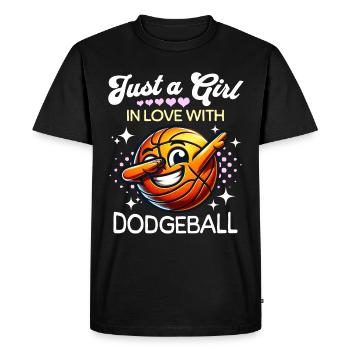 Dodgeball Filles - T-shirt Premium bio Homme - noir - Devant - Nico (187cm)