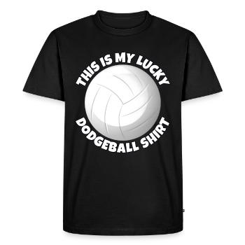 Ballon chasseur - T-shirt Premium bio Homme - noir - Devant - Nico (187cm)