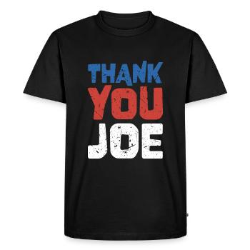 Merci Joe - Électeurs démocrates patriotes - T-shirt Premium bio Homme - noir - Devant - Nico (187cm)