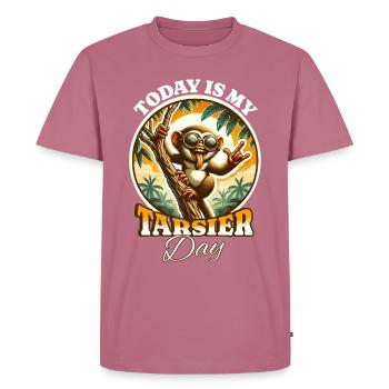 Koboldmaki Tarsier - Männer Premium Bio T-Shirt - Mauve - Vorne - Nico (187cm)