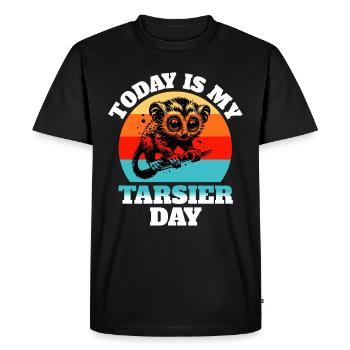 Koboldmaki Tarsier - Men's Premium Organic T-Shirt - black - Front - Nico (187cm)