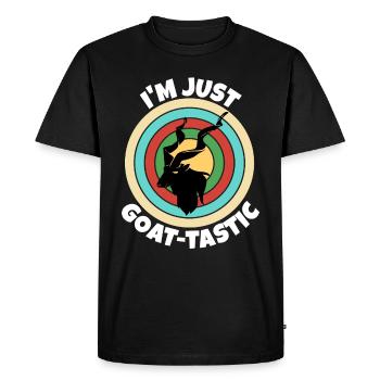 Screw goat Markhor - Men's Premium Organic T-Shirt - black - Front - Nico (187cm)