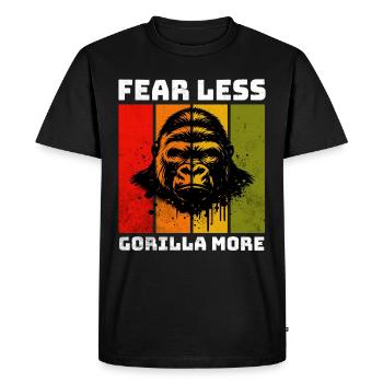 Mountain Gorilla Berggorilla - Men's Premium Organic T-Shirt - black - Front - Nico (187cm)