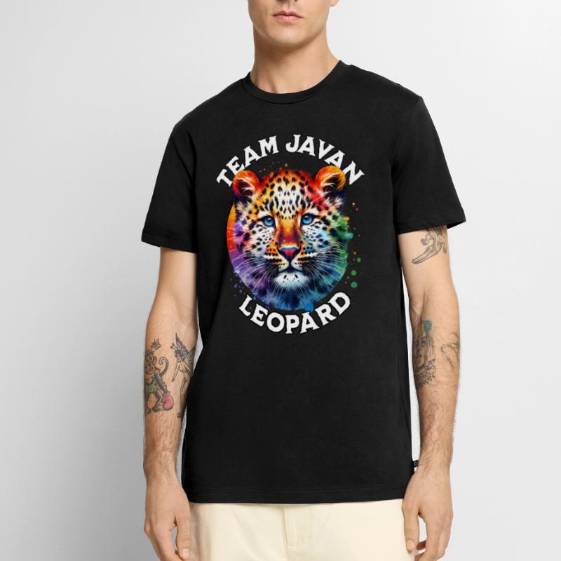 Java Leopard Sprüche Männer Premium Bio T-Shirt