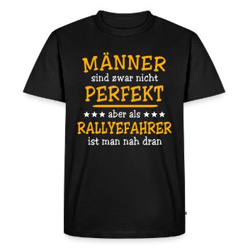 Rally driver rally driving - Men's Premium Organic T-Shirt - black - Front - Nico (187cm)