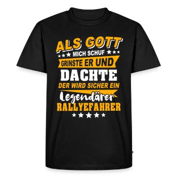 Rally driver rally driving - Men's Premium Organic T-Shirt - black - Front - Nico (187cm)