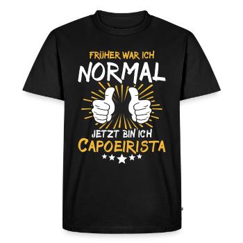 capCapoeirista Dicton - T-shirt Premium bio Homme - noir - Devant - Nico (187cm)