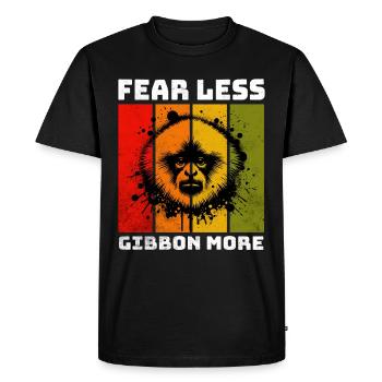 Hainan Gibbon Crested Gibbon - Men's Premium Organic T-Shirt - black - Front - Nico (187cm)