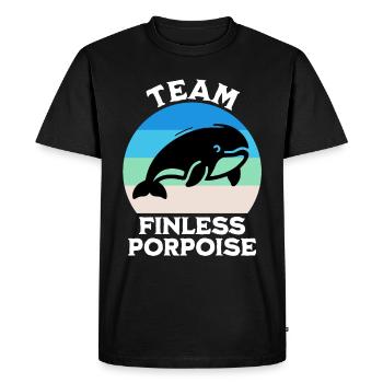 Dauphin Yangtze Dauphin Droit Dicton - T-shirt Premium bio Homme - noir - Devant - Nico (187cm)