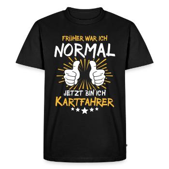 Dicton du pilote de kart - T-shirt Premium bio Homme - noir - Devant - Nico (187cm)