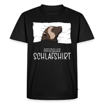Chemise de nuit officielle Wolverine Bear Marten - T-shirt Premium bio Homme - noir - Devant - Nico (187cm)
