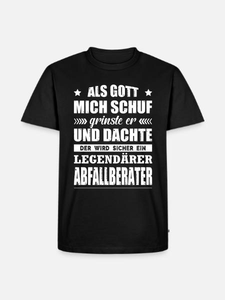 Abfallberater Geschenk - Männer Premium Bio T-Shirt - Schwarz