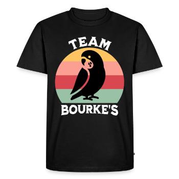 Team Bourkeparakeet - Men's Premium Organic T-Shirt - black - Front - Nico (187cm)