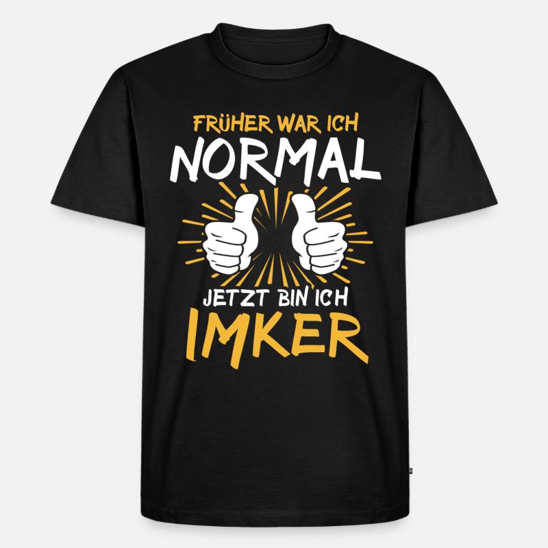 Imker Spruch - Männer Premium Bio T-Shirt - Schwarz