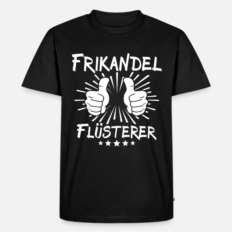 Frikandel Flüsterer - Männer Premium Bio T-Shirt - Schwarz