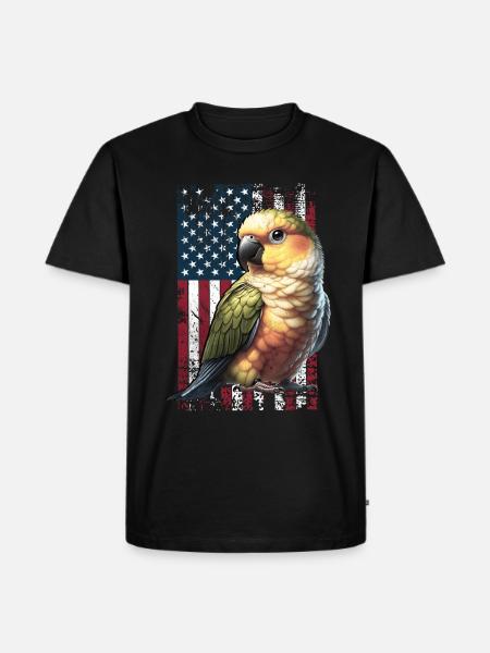 Jenday Conure US Yellow-headed Parakeet - Men's Premium Organic T-Shirt - black