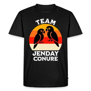 Team Yellow-headed Parakeet - Men's Premium Organic T-Shirt - black - Front - Nico (187cm)