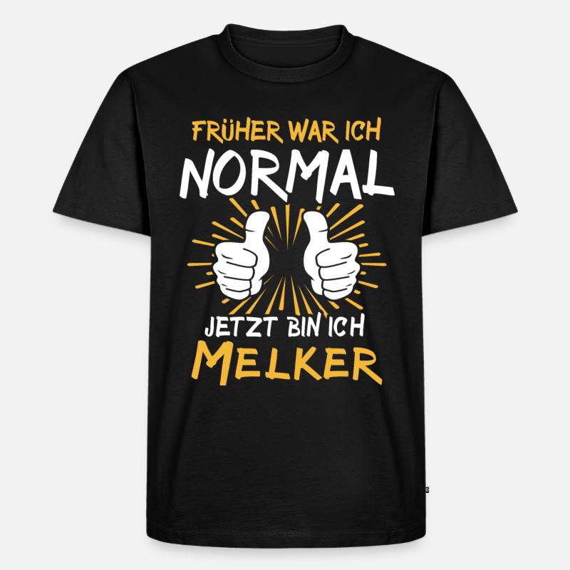 Melker Spruch - Männer Premium Bio T-Shirt - Schwarz