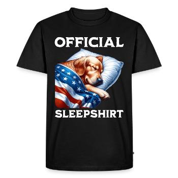 Chemise de nuit Retriever US - T-shirt Premium bio Homme - noir - Devant - Nico (187cm)