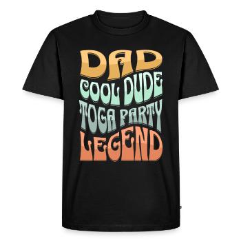 Papa Toga - Men's Premium Organic T-Shirt - black - Front - Nico (187cm)
