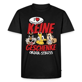 Pas de cadeaux - T-shirt Premium bio Homme - noir - Devant - Nico (187cm)
