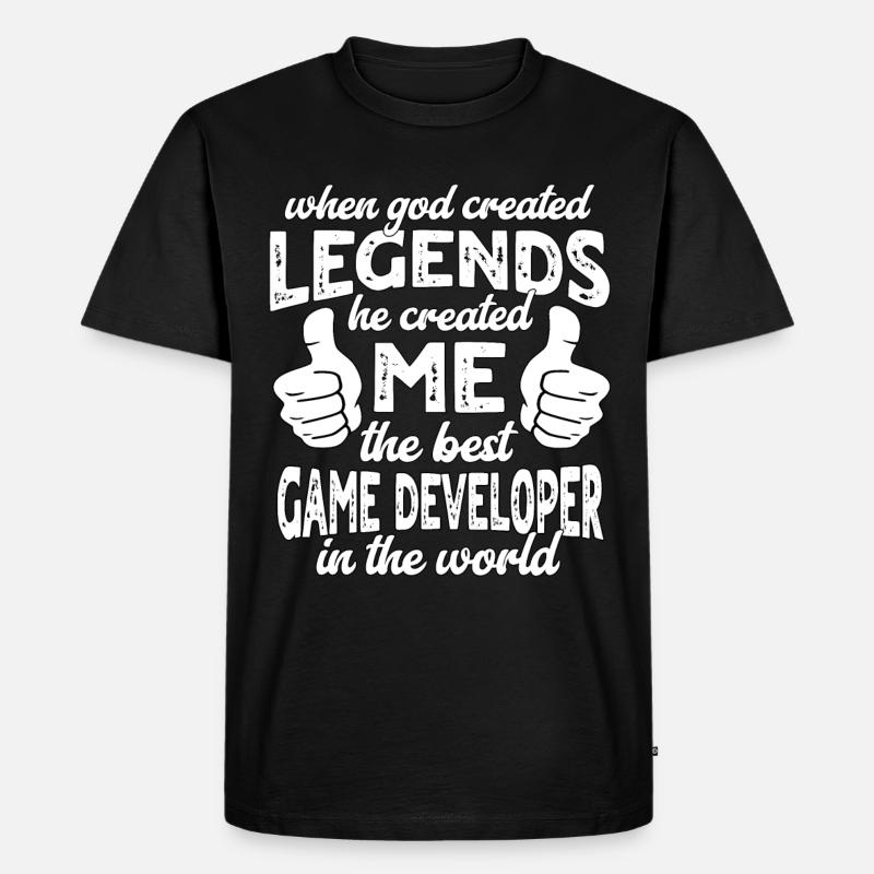 Best Game Developer Legend - Men's Premium Organic T-Shirt - black