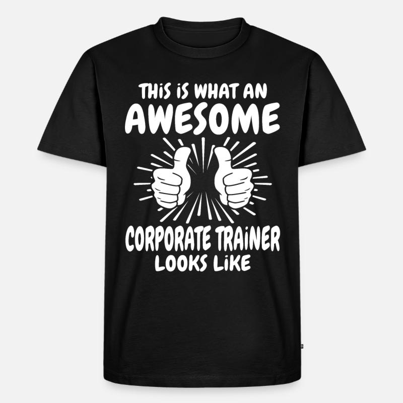 Mitarbeitercoach - Männer Premium Bio T-Shirt - Schwarz