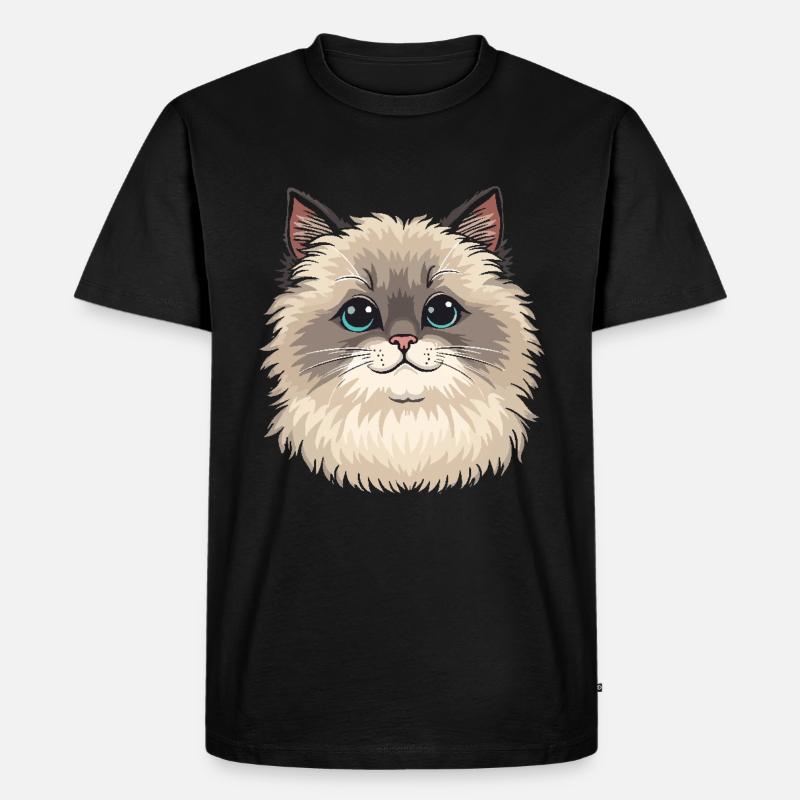 Ragdoll Katze - Männer Premium Bio T-Shirt - Schwarz