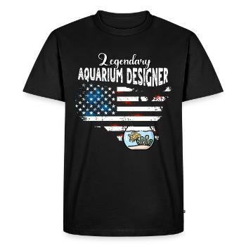 Concepteur d’aquarium US - T-shirt Premium bio Homme - noir - Devant - Nico (187cm)